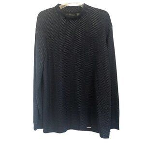 NWOT Men’s  Greg Norman Golf Warm Up Pullover Lg Black Mesh